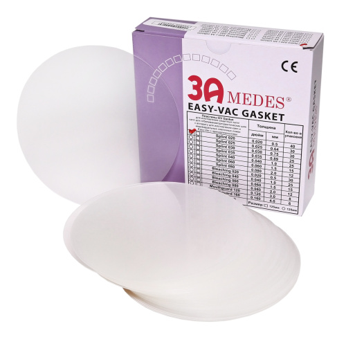 Пластины EV Gasket Splint 020 (? 125*0,5мм) 40шт., круглые, для изготовления ортодонтических шин