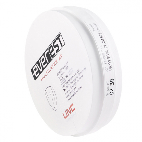 Диск циркониевый Everest Multilayer AT, размер 98х30мм, оттенок C2, многослойный фото 4