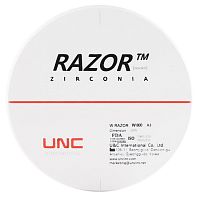 Диск циркониевый Razor 800, однослойный Zirconzahn, 95х22мм, A3, UNC Inc (Корея) от Дентал-Ист