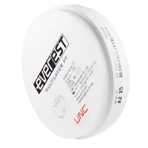 Диск циркониевый Everest Multilayer PT, размер 98х25 мм, цвет A2, многослойный фото 2