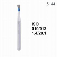 Бор алмазный MANI SI-44 по ISO 010, об.конус,013х1,6х20,1мм,макс.скорость 450 тыс.об,зерн.S,5шт
