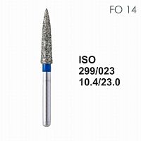 Бор алмазный MANI FO-14 по ISO 299, торпеда,023х10,4х23,0мм,макс.скорость 300 тыс.об,зерн.S,5шт