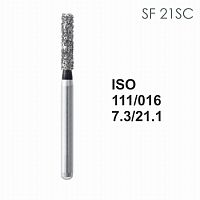 Бор алмазный MANI SF-21SC по ISO 111, цилиндр,016х7,3х21,1мм,макс.скорость 450 тыс.об,зерн.SC,5шт
