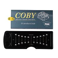 Брекеты COBY STD-018-5-5 из диоксида циркония,верхние,нижние,правые,левые на 1-5 зубы,.018",20 шт от Дентал-Ист
