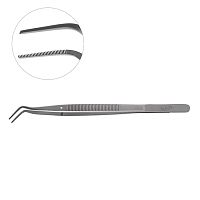 Пинцет стоматологический Titanium с бороздками, YDM (Япония)