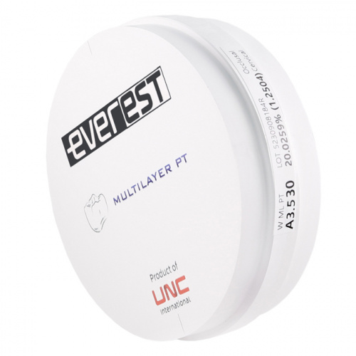 Диск циркониевый Everest Multilayer PT, размер 98х30 мм, цвет A3.5, многослойный фото 2