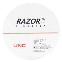 Диск циркониевый Razor 800, однослойный, размер 98х12мм, оттенок C4, UNC Inc (Корея)