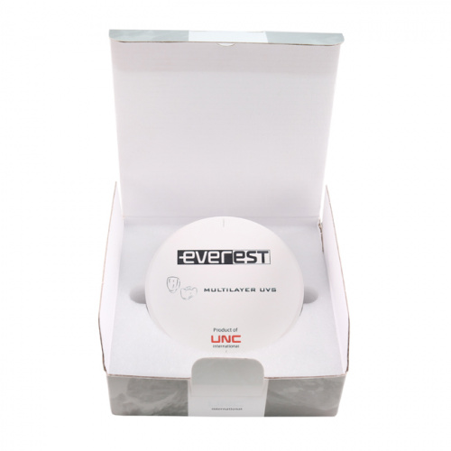 Диск циркониевый Everest Multilayer UVS, размер 95х16 мм, цвет BL3, многослойный, для ускоренной синтеризации за 40 минут от Дентал-Ист фото 7