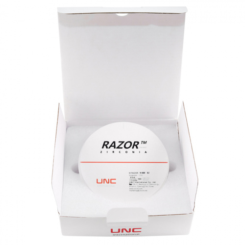 Диск циркониевый Razor 800, однослойный, размер 98х22мм, оттенок B2, UNC Inc (Корея) от Дентал-Ист фото 8