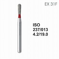Бор алмазный MANI EX-31F по ISO 237, груша,013х4,2х19,0мм,макс.скорость 300 тыс.об,зерн.F,5шт