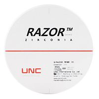 Диск циркониевый Razor 800, однослойный Zirconzahn, 95х22мм, B3, UNC Inc (Корея) от Дентал-Ист