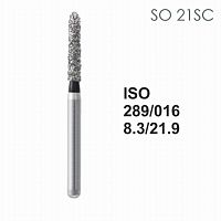 Бор алмазный MANI SO-21SC по ISO 298, шарооб.,016х8,3х21,9мм,макс.скорость 450 тыс.об,зерн.SC,5шт