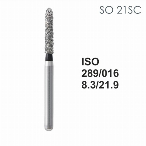 Бор алмазный MANI SO-21SC по ISO 298, шарооб.,016х8,3х21,9мм,макс.скорость 450 тыс.об,зерн.SC,5шт