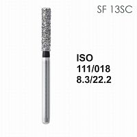 Бор алмазный MANI SF-13SC по ISO 111, цилиндр,018х8,3х22,2мм,макс.скорость 450 тыс.об,зерн.SC,5шт