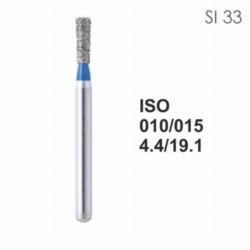 Бор алмазный MANI SI-33 по ISO 010, об.конус,015х4,4х19,1мм,макс.скорость 450 тыс.об,зерн.S,5шт