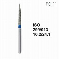 Бор алмазный MANI FO-11 по ISO 299, пламя, 013х10,2х24,1 мм, макс.скорость 300 тыс.об, зерн.S, 5 шт