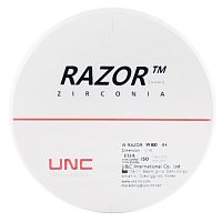 Диск циркониевый Razor 800, однослойный, размер 98х20мм, оттенок B4, UNC Inc (Корея) от Дентал-Ист