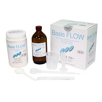 Пластмасса Basis FLOW универсальная текучая холодной полимеризации, цвет A3, набор 650 г + 500 мл.