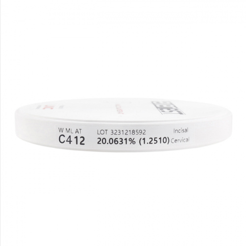 Диск циркониевый Everest Multilayer AT, размер 98х12 мм, оттенок C4, многослойный фото 5