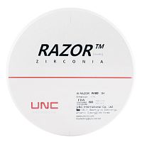 Диск циркониевый Razor 800, однослойный Zirconzahn, 95х18мм, D4, UNC Inc (Корея) от Дентал-Ист