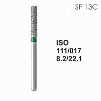Бор алмазный MANI SF-13С по ISO 111, цилиндр,017х8,2х22,1мм,макс.скорость 450 тыс.об,зерн.C,5шт