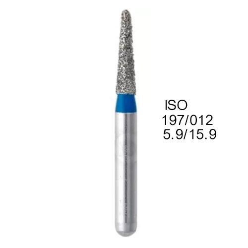 Бор алмазный MANI EX-SS14EF по ISO 197, конус,012х5,9х15,9мм,макс.скорость 450 тыс.об,зерн.EF,5шт