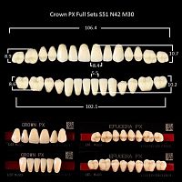 Зубы PX CROWN / EFUCERA, цвет D3, фасон S51/N42/30, полный гарнитур, 28шт. от Дентал-Ист