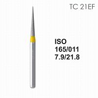 Бор алмазный MANI TC-21EF по ISO 165, конус,011х7,9х21,8мм,макс.скорость 300 тыс.об,зерн.EF,5шт