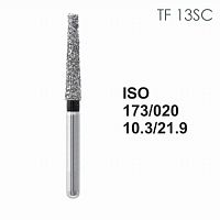 Бор алмазный MANI TF-13SC по ISO 173, конус,020х10,3х21,9мм,макс.скорость 300 тыс.об,зерн.SC,5шт от Дентал-Ист