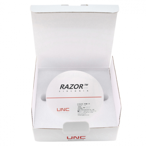 Диск циркониевый Razor 800, однослойный, размер 98х12мм, оттенок D4, UNC Inc (Корея) от Дентал-Ист фото 8