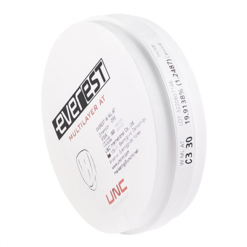 Диск циркониевый Everest Multilayer AT, размер 98х30мм, оттенок C3, многослойный фото 4