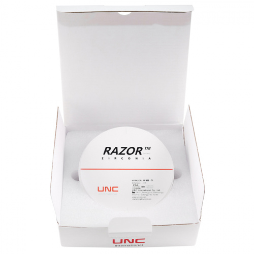 Диск циркониевый Razor 800, однослойный Zirconzahn, 95х22мм, C1, UNC Inc (Корея) от Дентал-Ист фото 8