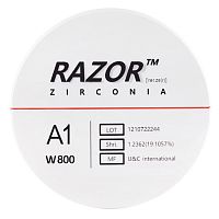 Диск циркониевый Razor 800, однослойный Zirconzahn, 95х25мм, A1, UNC Inc (Корея) от Дентал-Ист