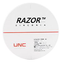 Диск циркониевый Razor 800, однослойный, размер 98х22мм, оттенок B2, UNC Inc (Корея)