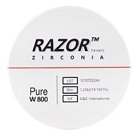 Диск циркониевый Razor 800, однослойный, размер 98х25мм, оттенок Pure, UNC Inc (Корея) от Дентал-Ист