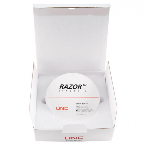 Диск циркониевый Razor 800, однослойный, размер 98х22мм, оттенок B4, UNC Inc (Корея) от Дентал-Ист фото 8