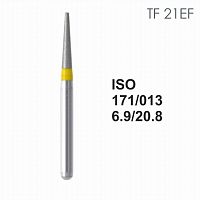 Бор алмазный MANI TF-21EF по ISO 171, конус,013х6,9х20,8мм,макс.скорость 450 тыс.об,зерн.EF,5шт