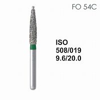Бор алмазный MANI FO-54C по ISO 508, пламя,019х9,6х20,0мм,макс.скорость 300 тыс.об,зерн.C,5шт от Дентал-Ист