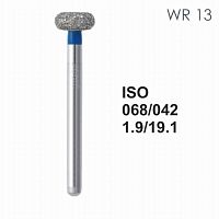 Бор алмазный MANI WR-13 по ISO 068, колесо,042х1,6х19,1мм,макс.скорость 160 тыс.об,зерн.S,5шт