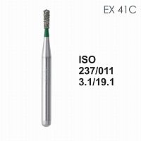 Бор алмазный MANI EX-41C по ISO 237, груша,011х3,1х19,1мм,макс.скорость 300 тыс.об,зерн.C,5шт