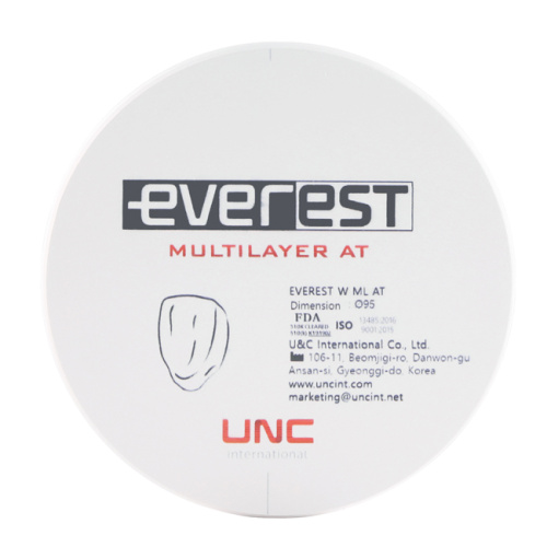 Диск циркониевый Everest Multilayer AT, размер 95х25 мм, цвет A1, многослойный