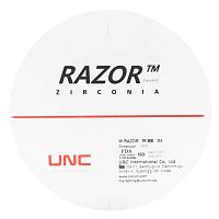 Диск циркониевый Razor 800, однослойный Zirconzahn, 95х12мм, D4, UNC Inc (Корея)