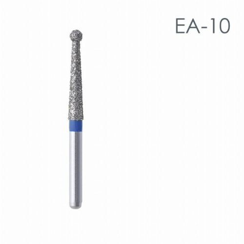Бор алмазный MANI EA-10 по ISO 494, шарооб.,1,9х11,0х22,0мм,макс.скорость 300 тыс.об,зерн.S,5шт