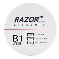 Диск циркониевый Razor 800, однослойный, размер 98х16мм, оттенок B1, UNC Inc (Корея)
