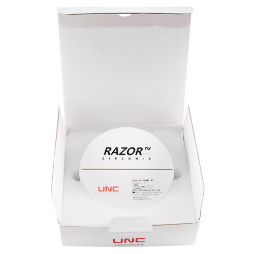 Диск циркониевый Razor 800, однослойный, размер 98х22мм, оттенок B3, UNC Inc (Корея) от Дентал-Ист фото 8