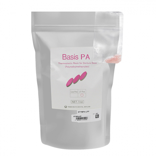 Пластмасса базисная Basis PA полиметилметакрилатная, для термо-пресса, цвет LF Pink, 1 кг. от Дентал-Ист