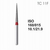 Бор алмазный MANI TC-11F по ISO 160, конус, 015х10,1х21,9 мм, макс.скорость 300 тыс.об, зерн.F, 5 шт
