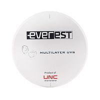 Диск циркониевый Everest Multilayer UVS, размер 95х16 мм, цвет BL1, многослойный, для ускоренной синтеризации за 40 минут