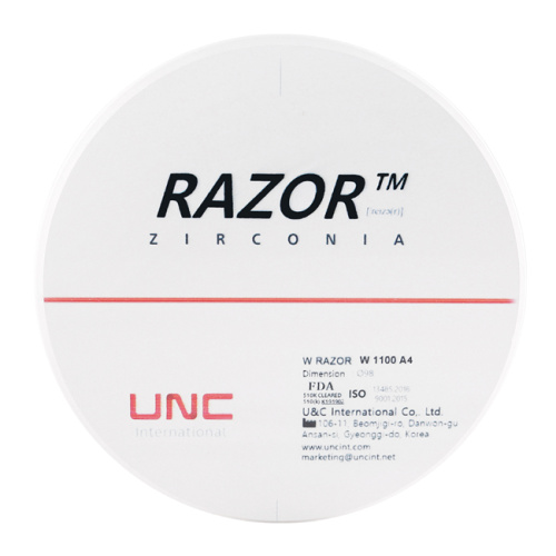 Диск циркониевый Razor 1100, размер 98х18мм, оттенок A4, однослойный